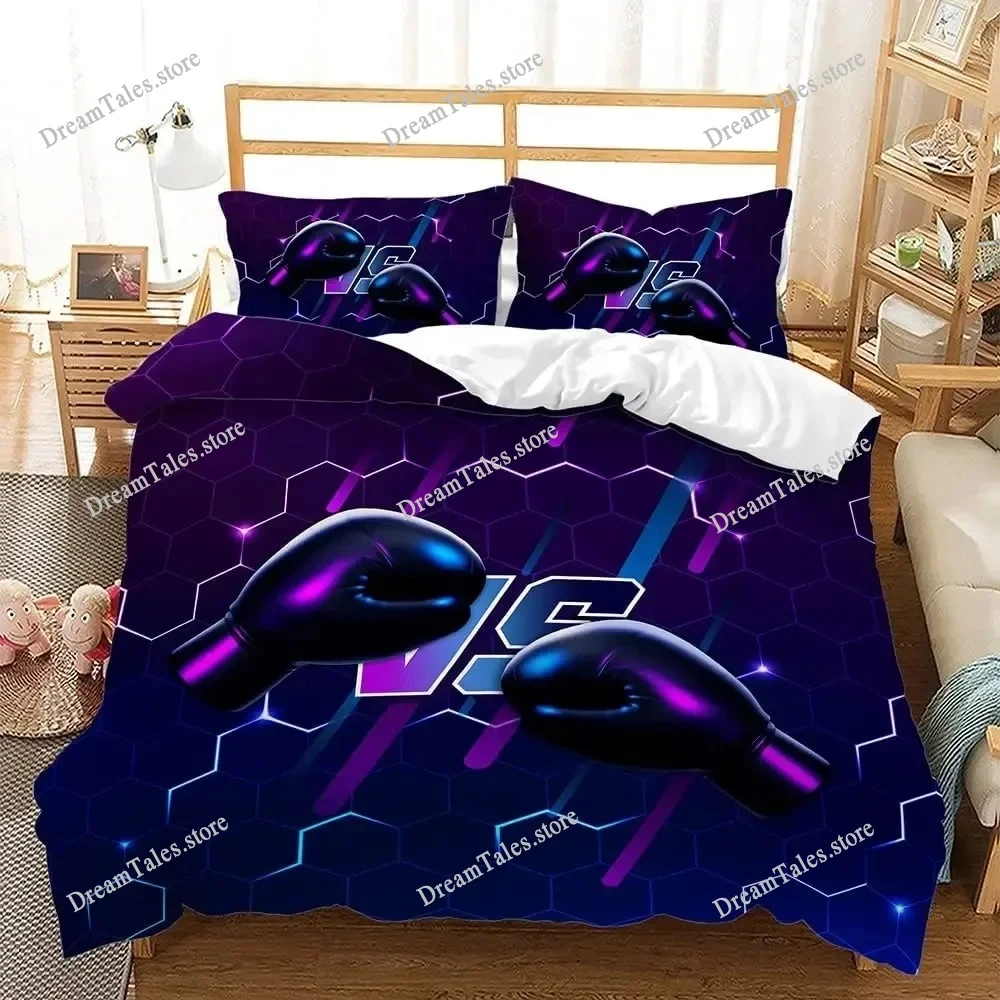 Boxing Glove Set - Boxing Gloves Duvet Cover Set King