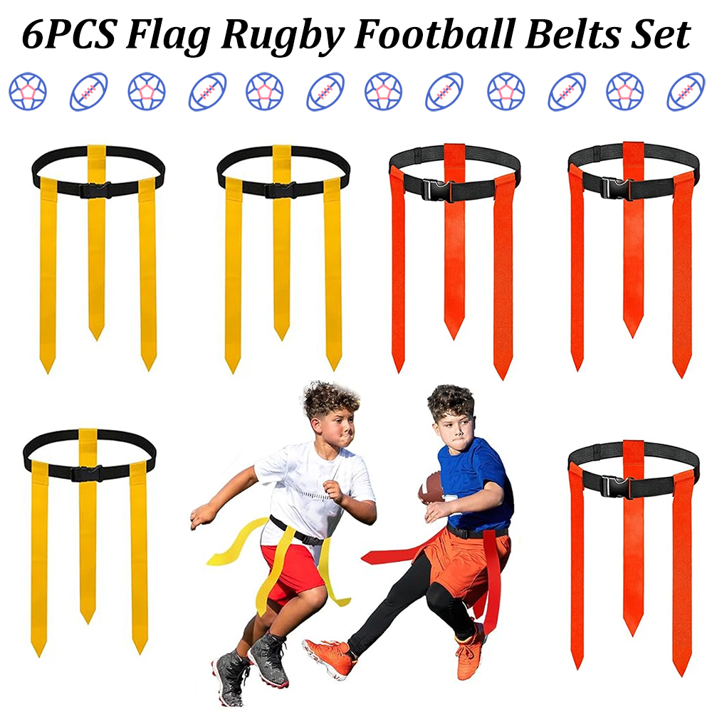 6PCS Flag Football Belts Set A - Sports Equipment Kids 评论和价格