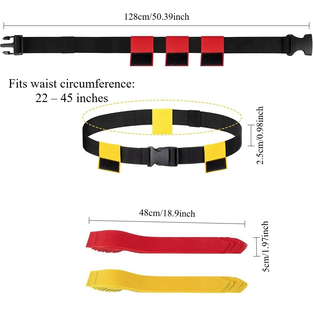 6PCS Flag Football Belts Set A - Sports Equipment Kids 评论和价格