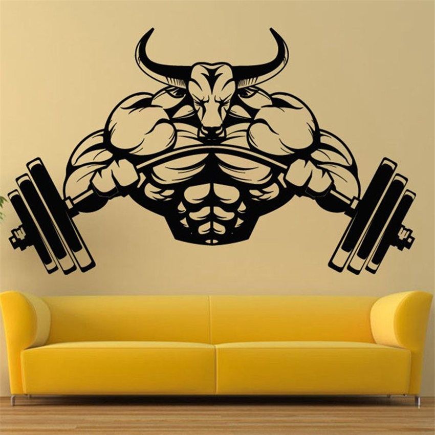 Gym Sticker Fitness Bodybuildi - Sports Equipment Poster 评论和价格