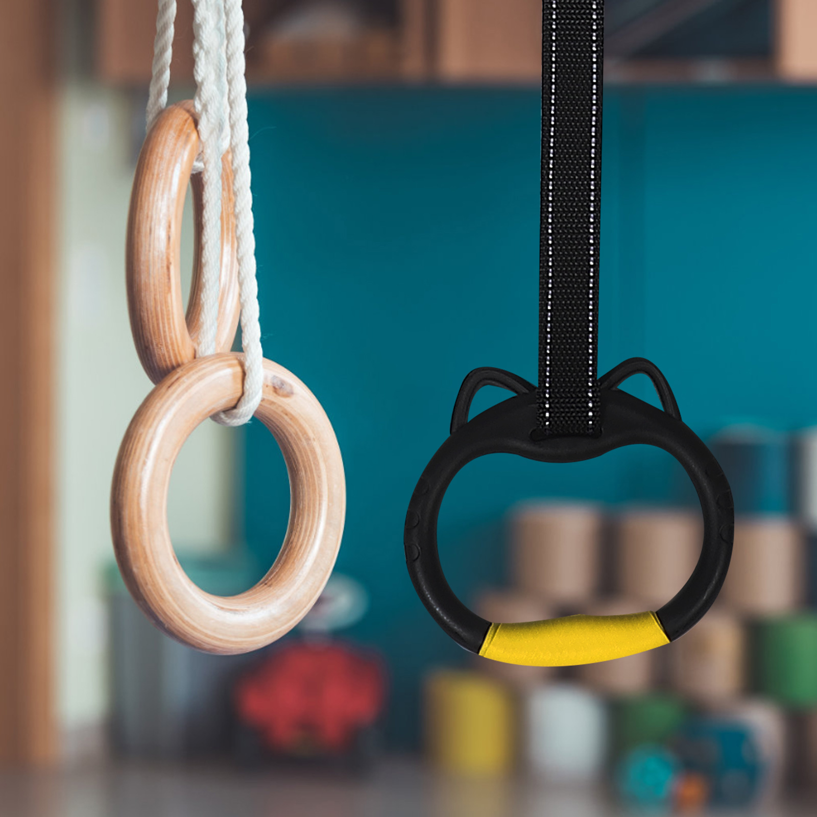 1 set 1 Set Gymnastics Rings F - Sports Equipment Kids 评论和价格