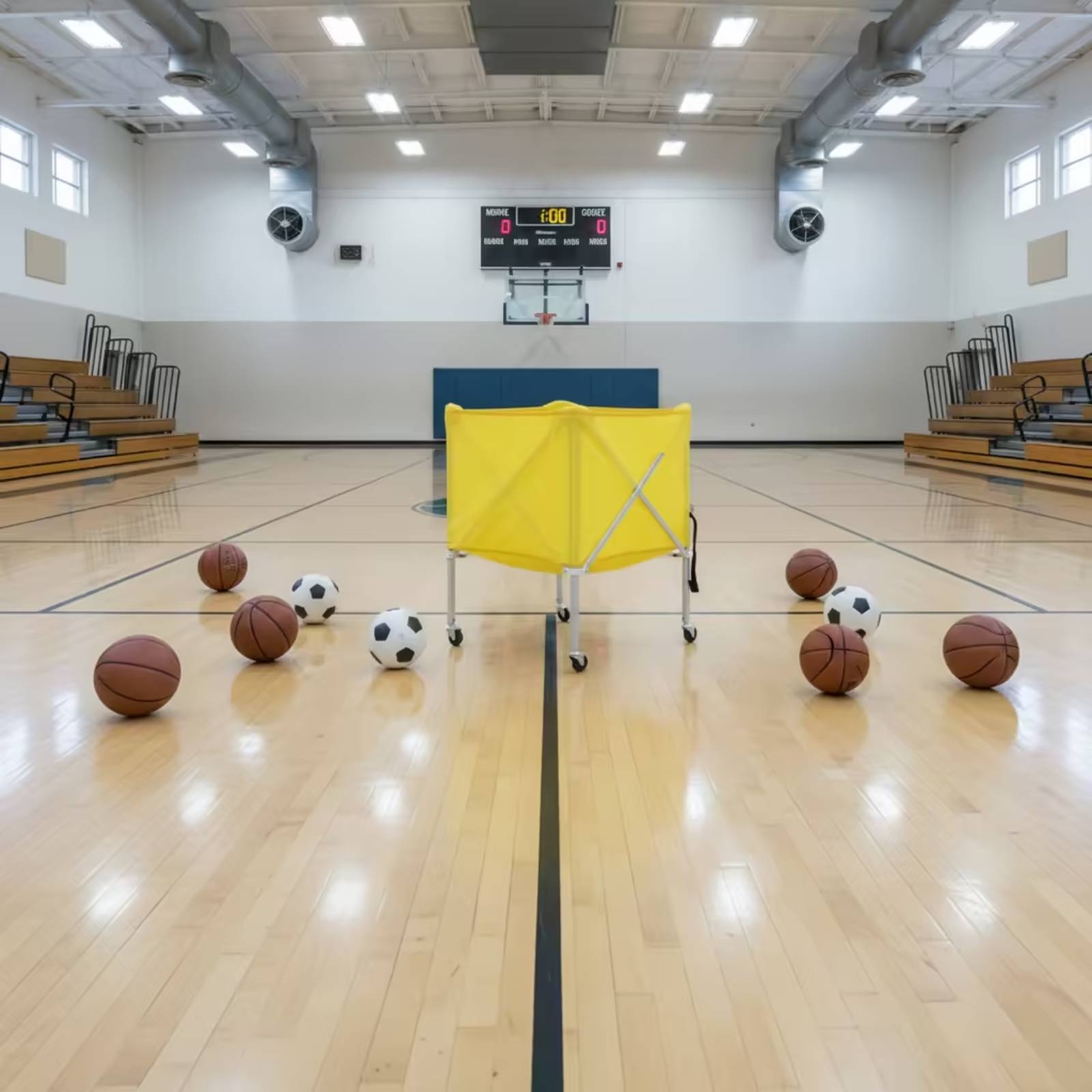 Collapsible Ball Cart Four-Whe - Sports Equipment Cart 评论和价格