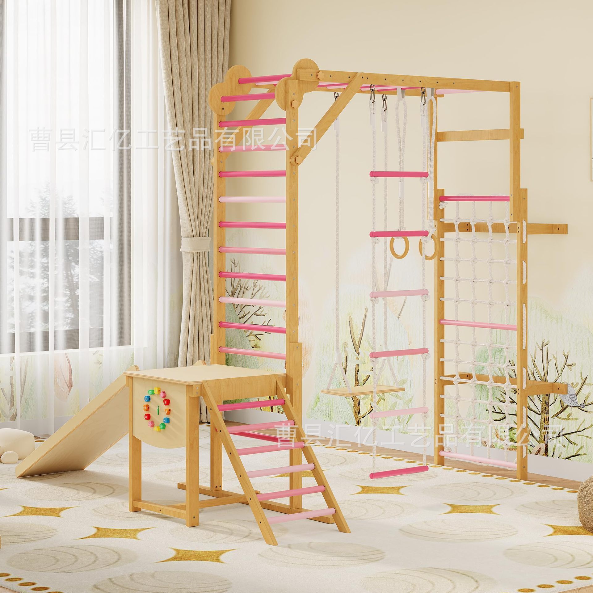 Indoor Solid Wood Kids Physica - Sports Equipment Kids 评论和价格