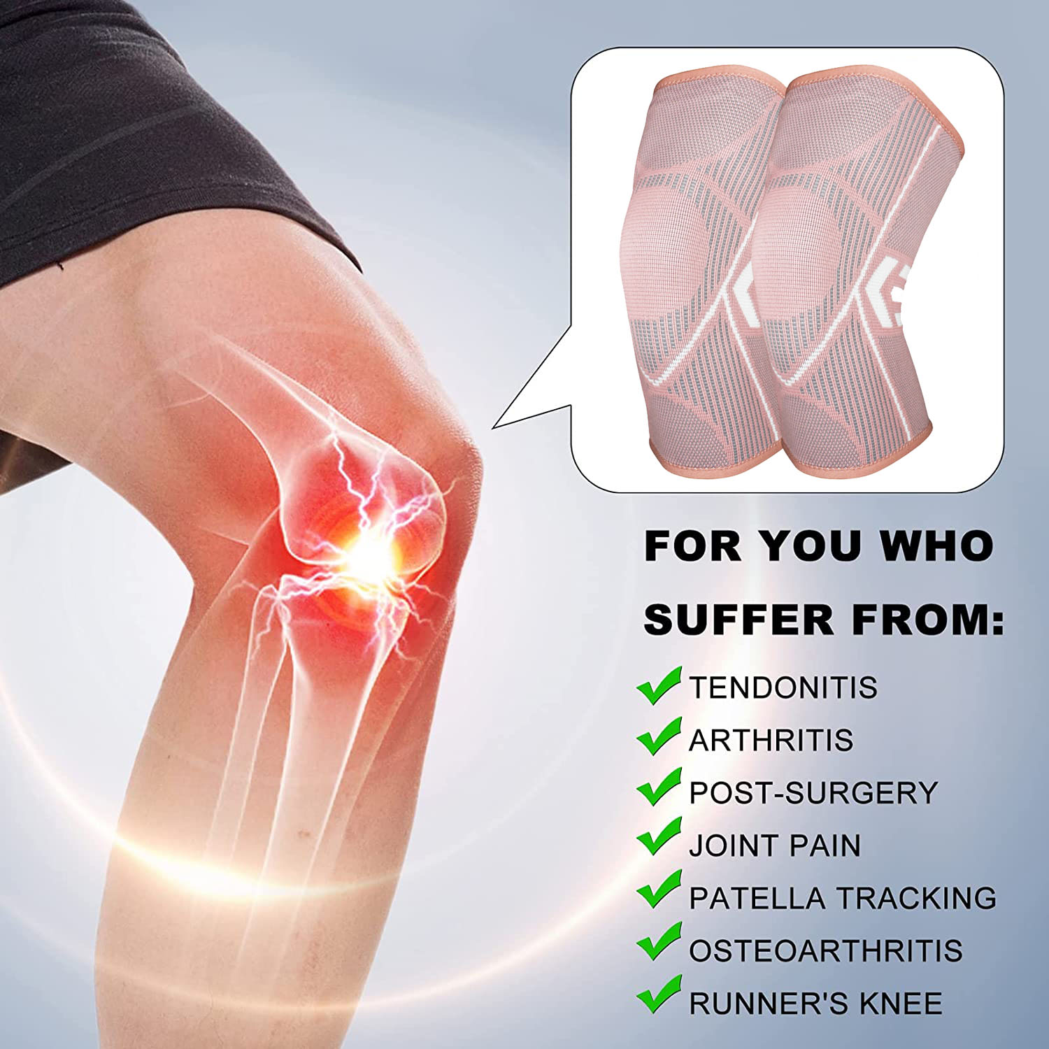 AOLIKES New Knee Pads Support  - Volleyball Knee Pad 评论和价格