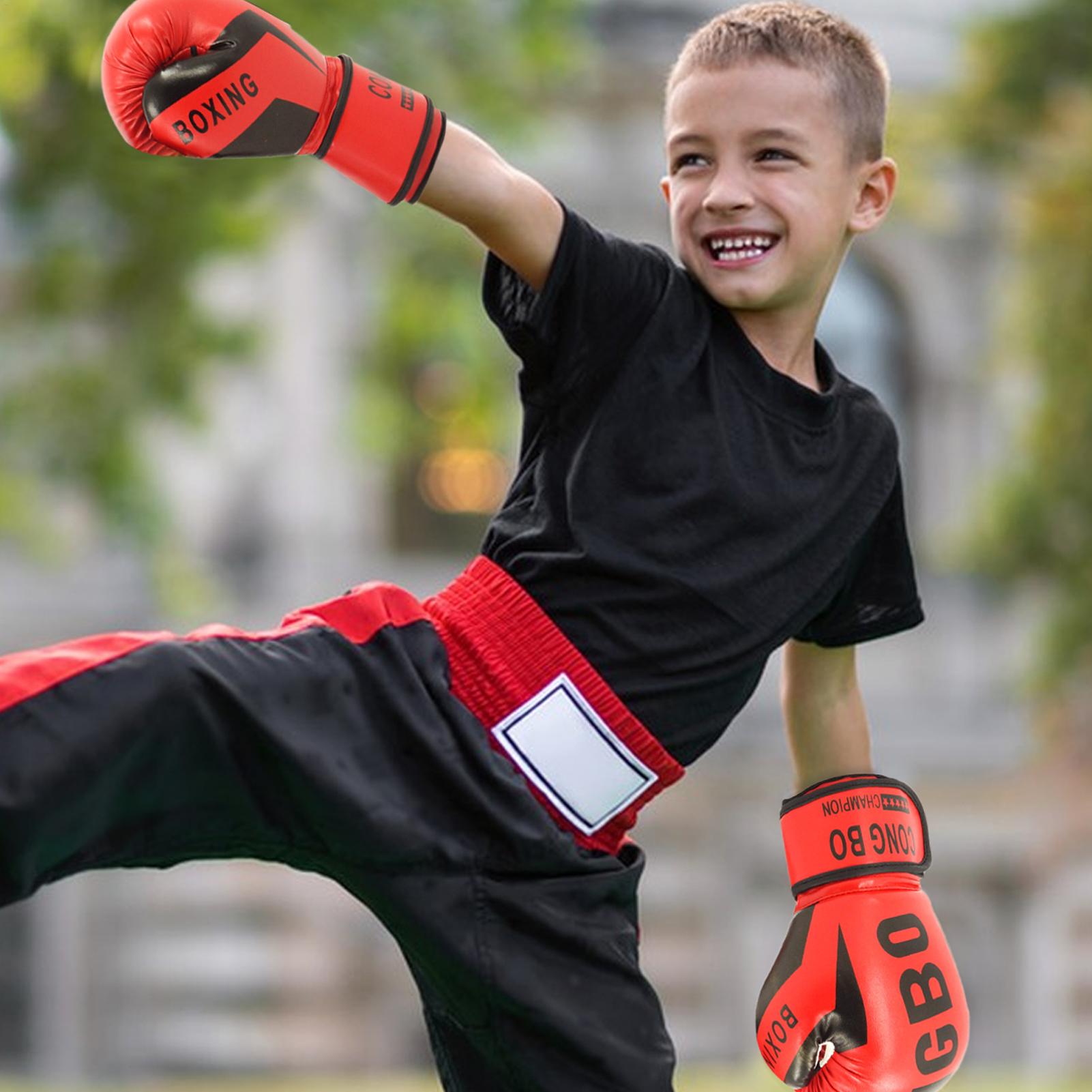 1 Pair Kids Boxing Gloves Chil - Boxing Glove Set 评论和价格