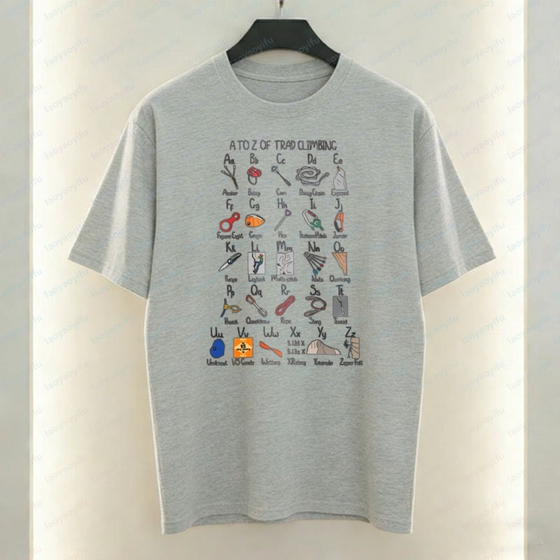 Climbing Gear Alphabet Men's T - Sports Equipment A To Z 评论和价格