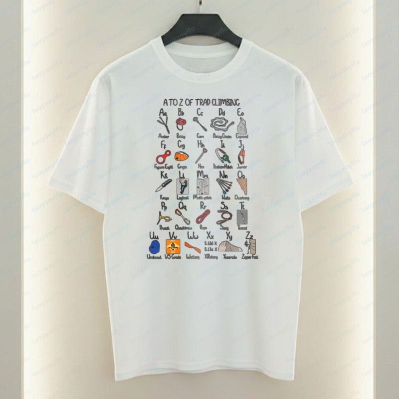 Climbing Gear Alphabet Men's T - Sports Equipment A To Z 评论和价格