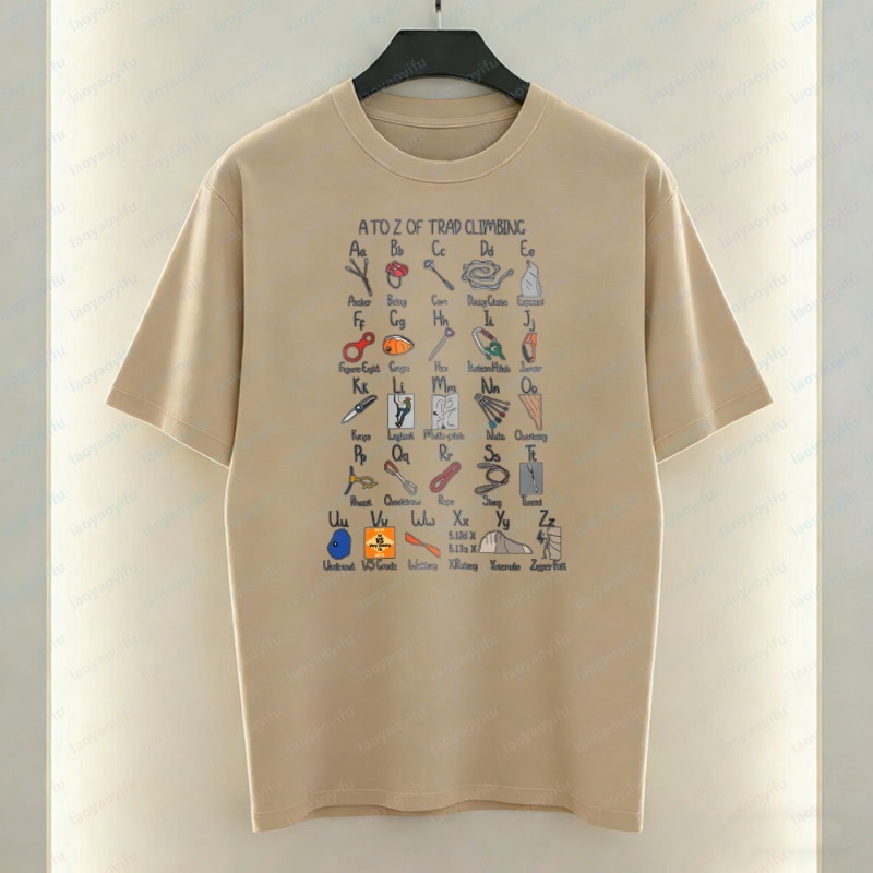 Climbing Gear Alphabet Men's T - Sports Equipment A To Z 评论和价格